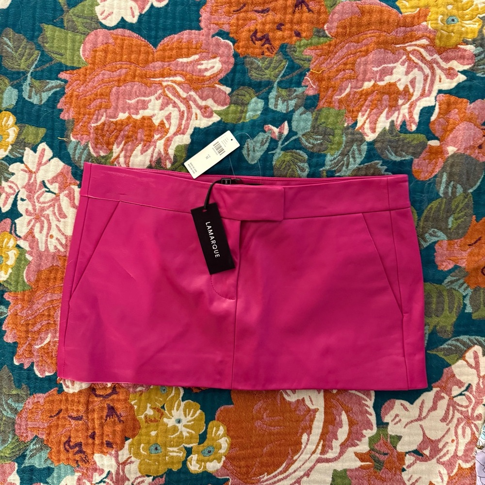 Lamarque Inaya Hot Pink Mini Skirt
